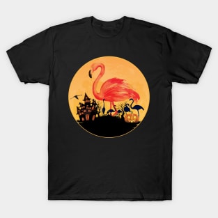 'Halloween Flamingos' Funny Flamingo Bird T-Shirt